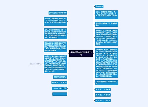 (2000)江中法民终字第19号