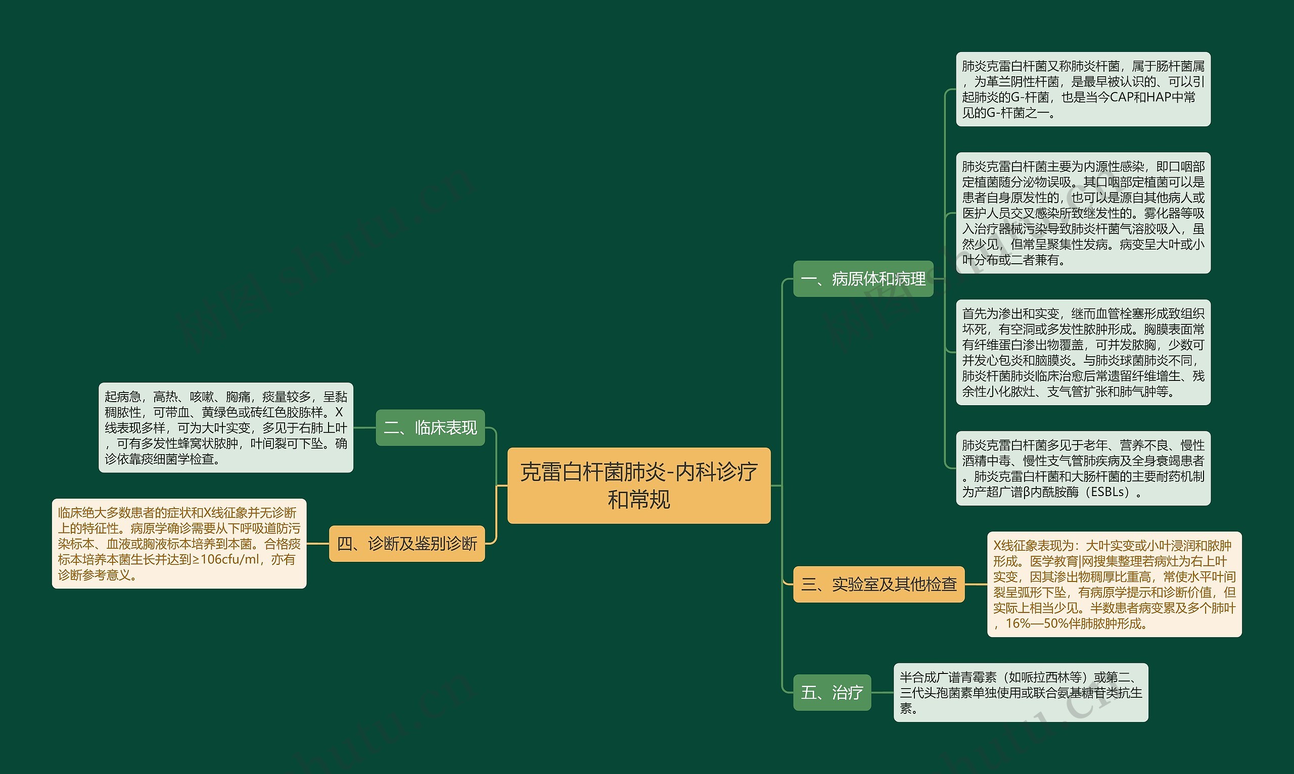 克雷白杆菌肺炎-内科诊疗和常规