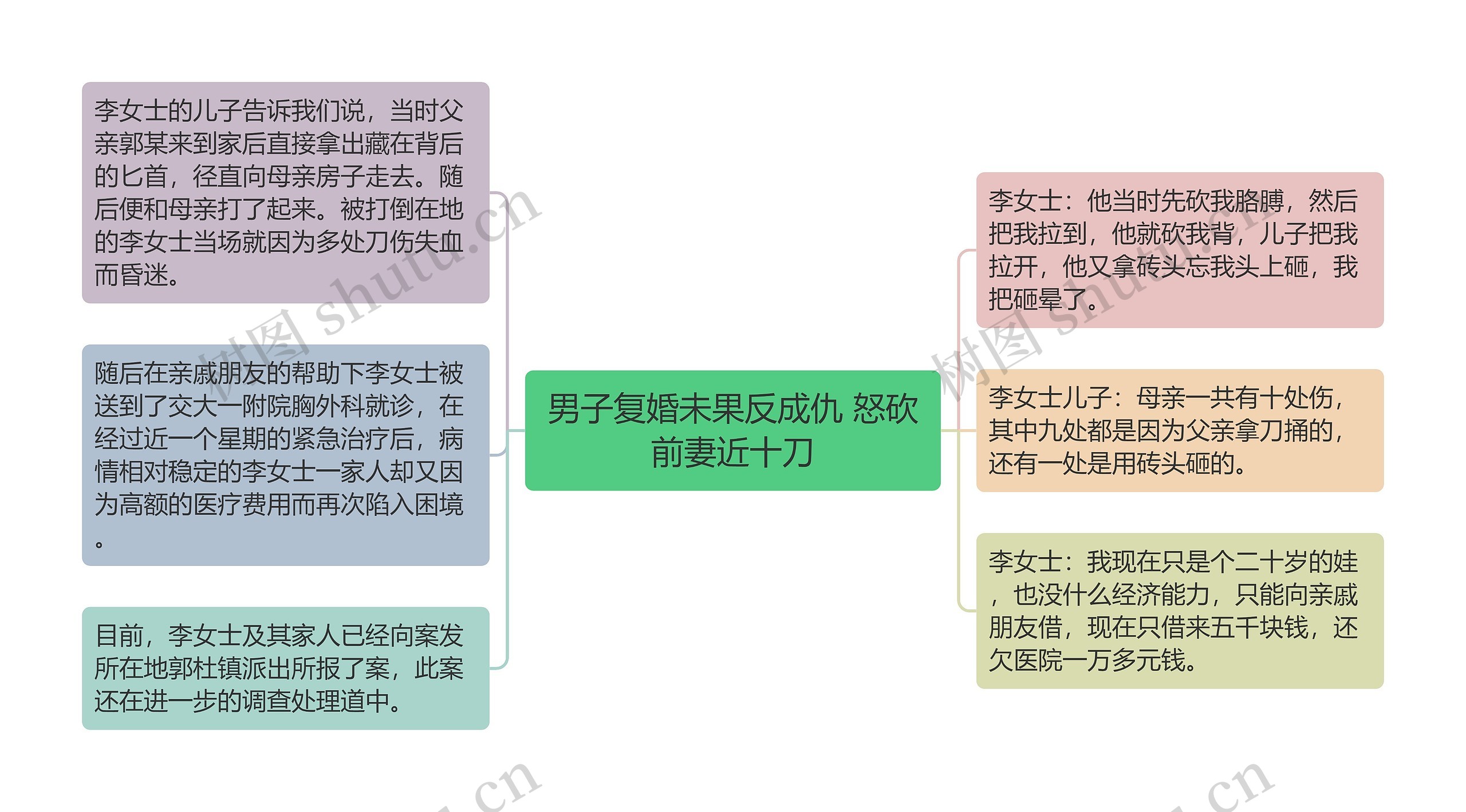 男子复婚未果反成仇 怒砍前妻近十刀