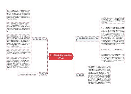 什么是突发事件,突发事件分几级