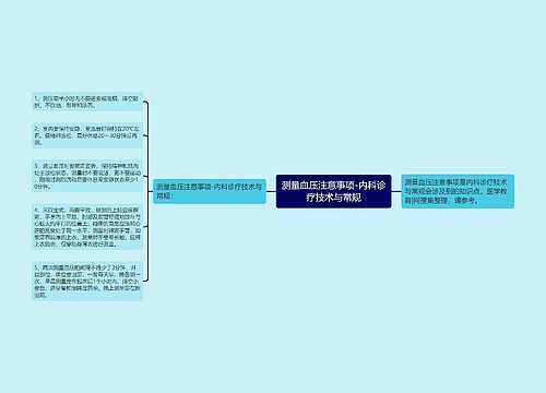 测量血压注意事项-内科诊疗技术与常规