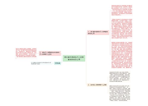 湖北省失信被执行人名单查询系统怎么用