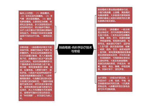 肺曲霉病-内科学诊疗技术与常规