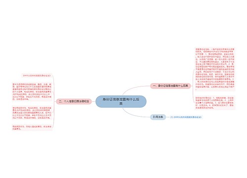 身份证信息泄露有什么后果