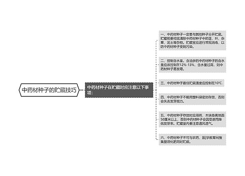 中药材种子的贮藏技巧