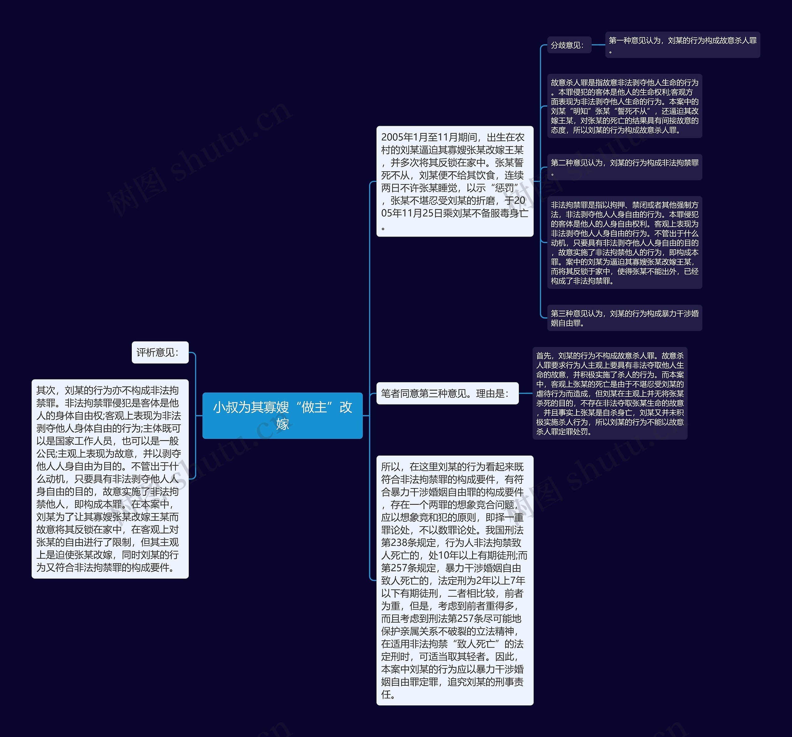 小叔为其寡嫂“做主”改嫁思维导图