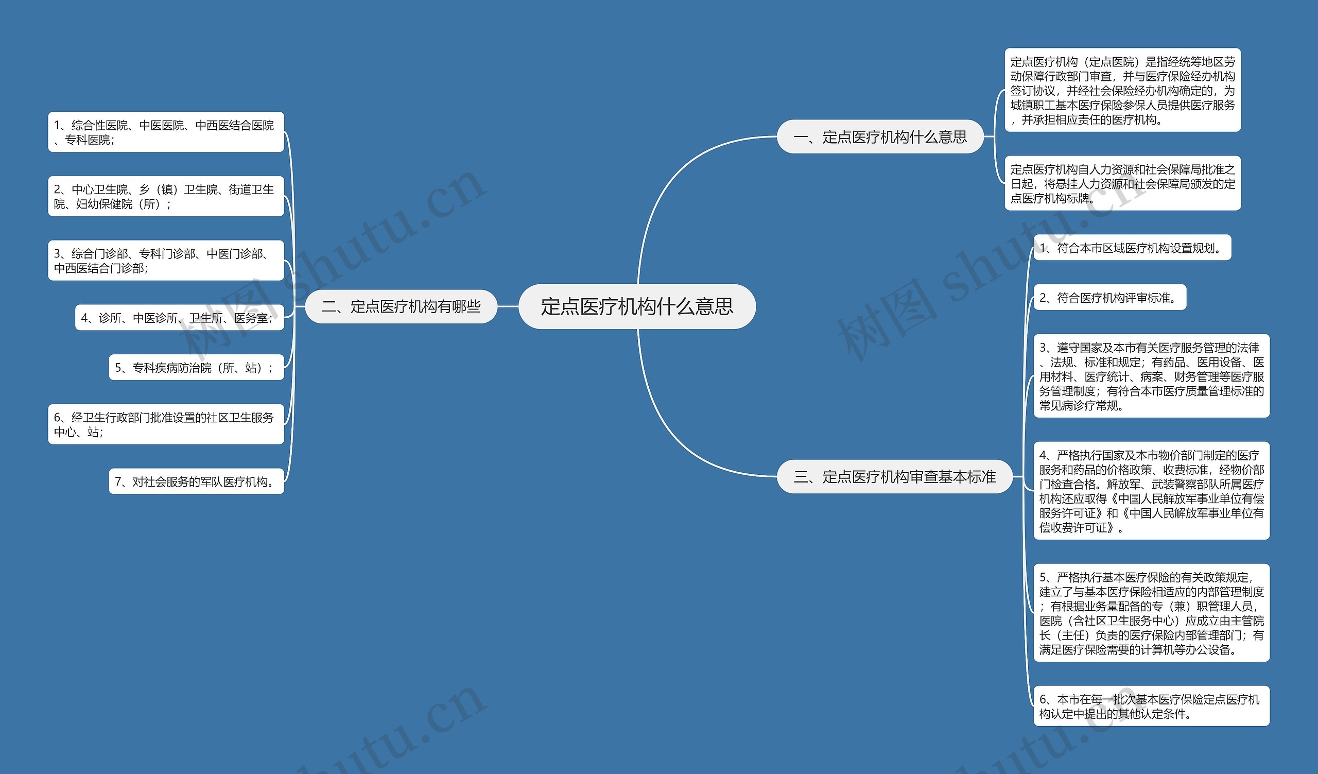 定点医疗机构什么意思思维导图