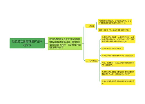 经皮肺动脉瓣球囊扩张术适应症