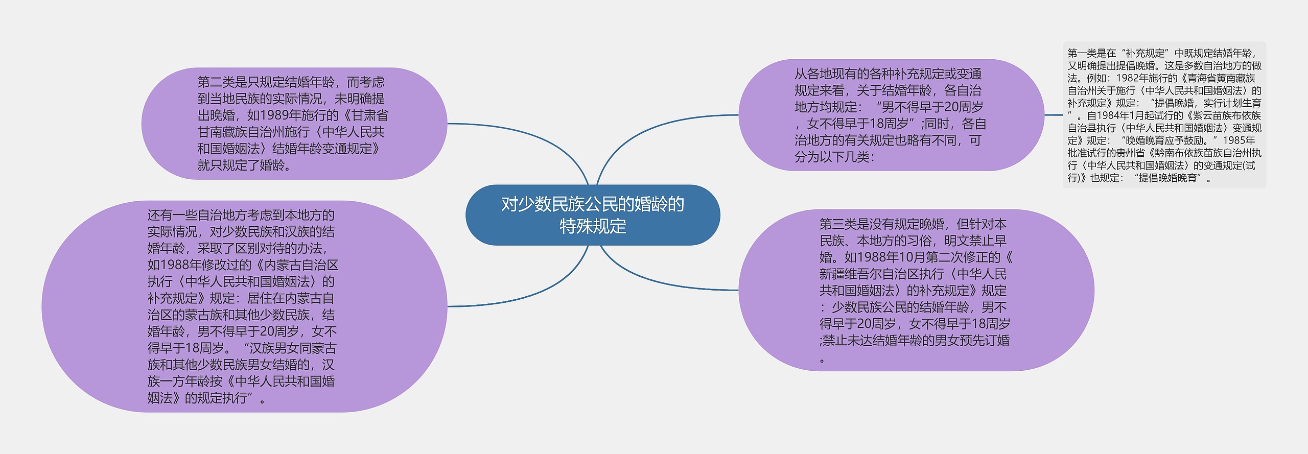 对少数民族公民的婚龄的特殊规定思维导图