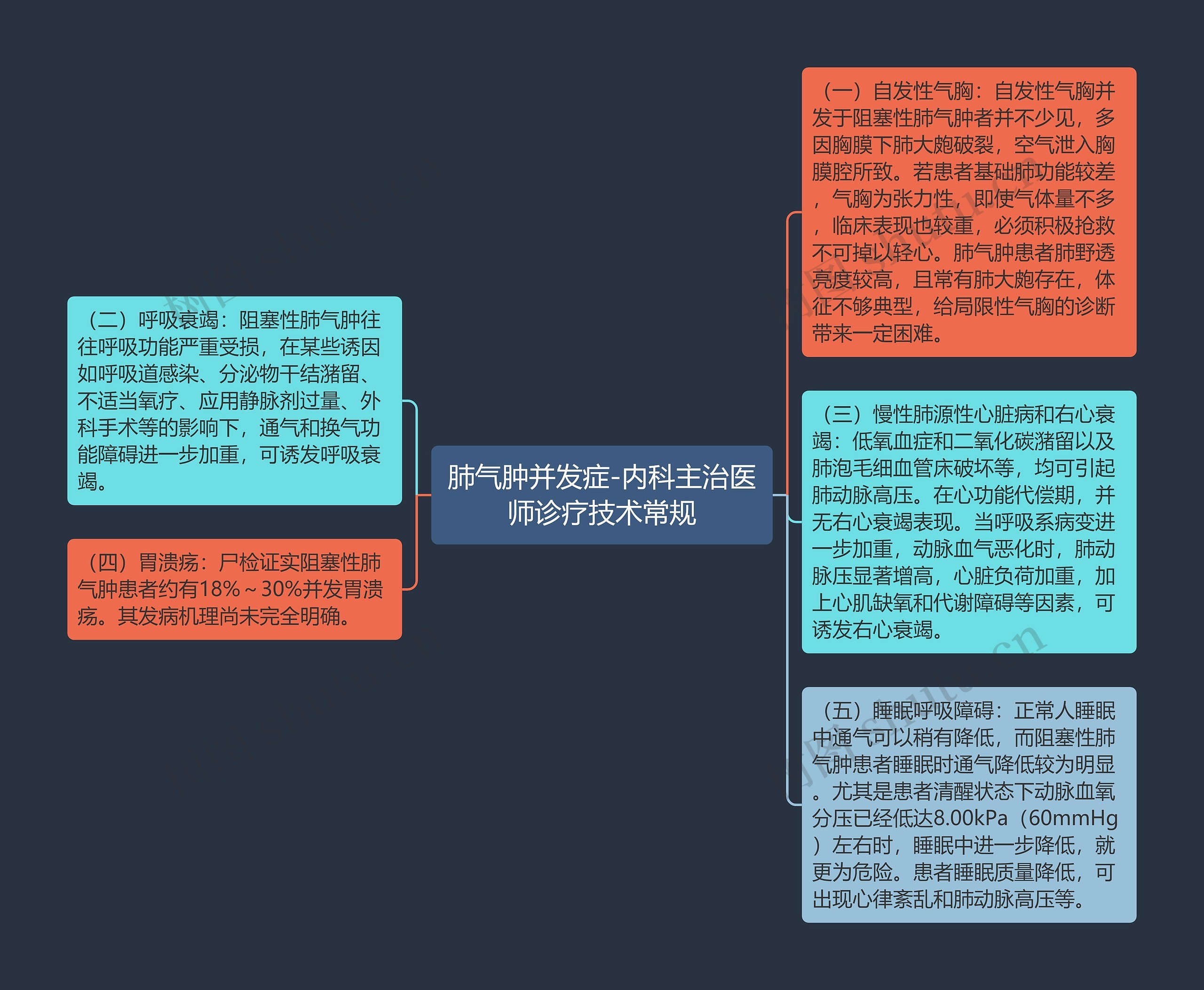 肺气肿并发症-内科主治医师诊疗技术常规