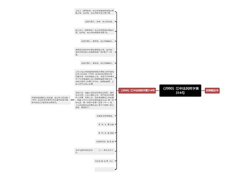 （2000）江中法民终字第314号