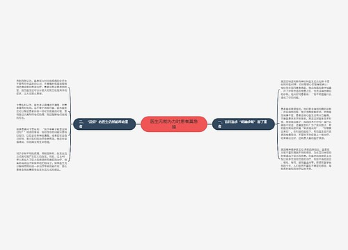 医生无能为力时患者莫急躁