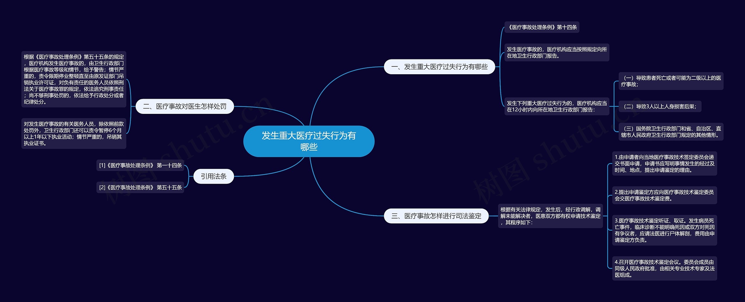 发生重大医疗过失行为有哪些思维导图