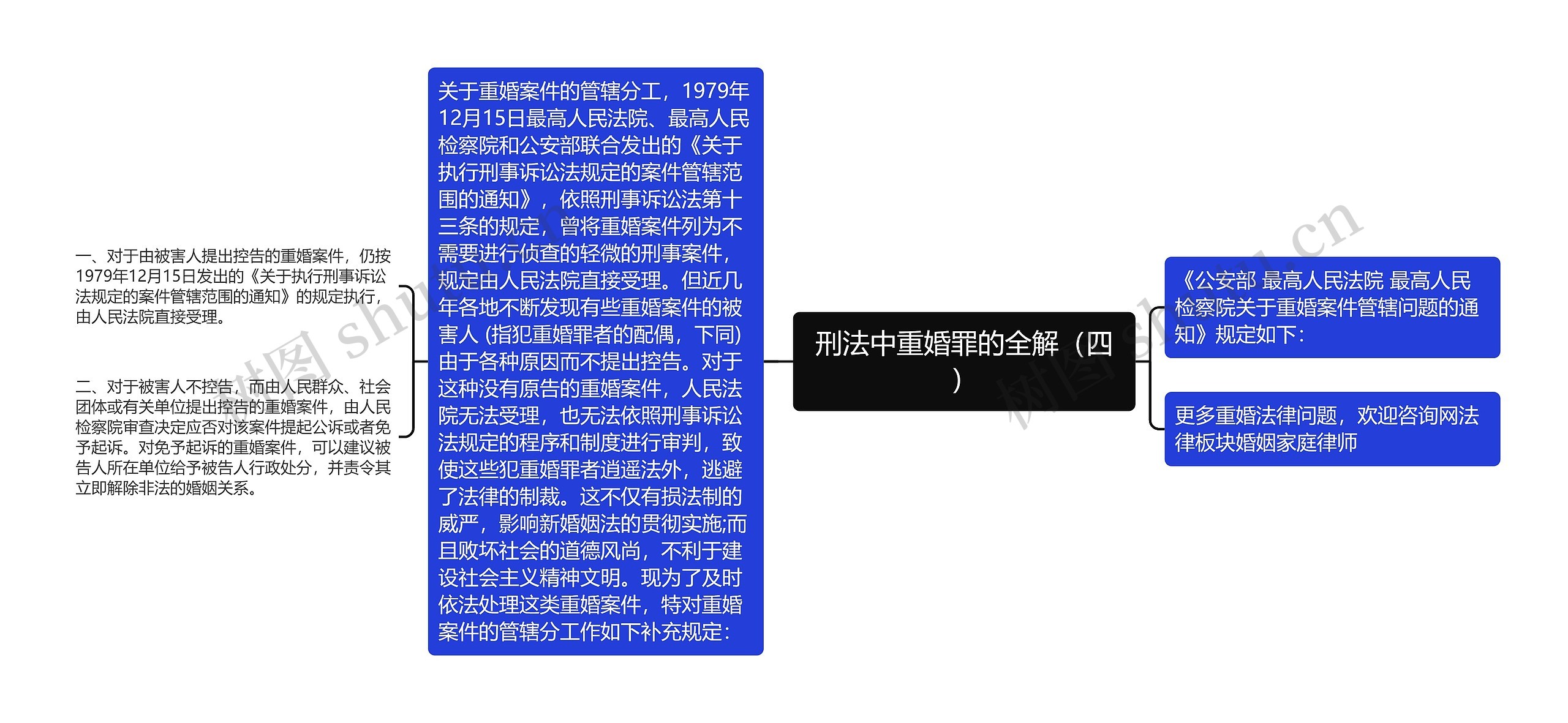 刑法中重婚罪的全解（四）思维导图