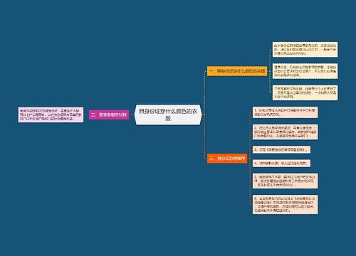 照身份证穿什么颜色的衣服