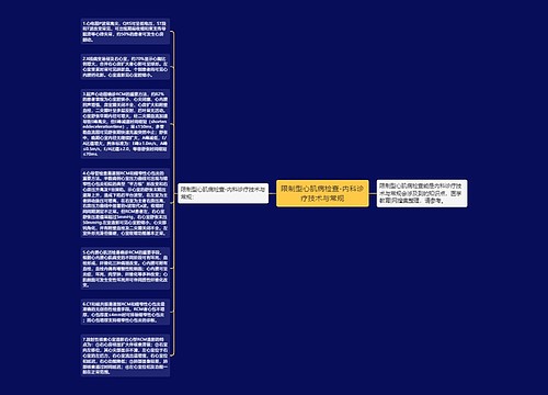 限制型心肌病检查-内科诊疗技术与常规