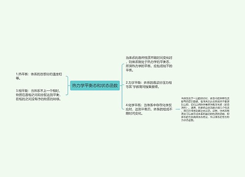 热力学平衡态和状态函数