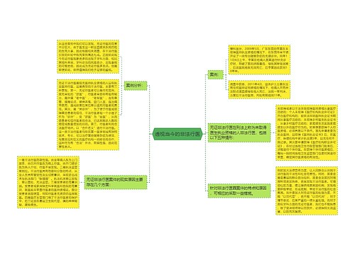 透视当今的非法行医