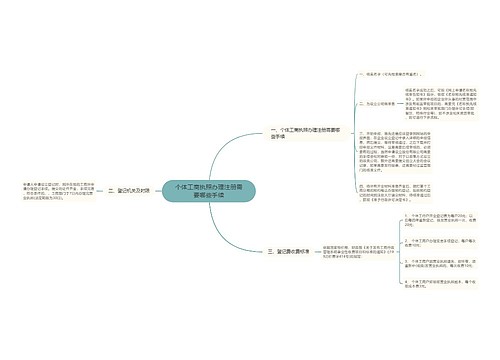 个体工商执照办理注册需要哪些手续