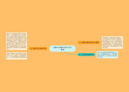 加急补办身份证多久可以拿到