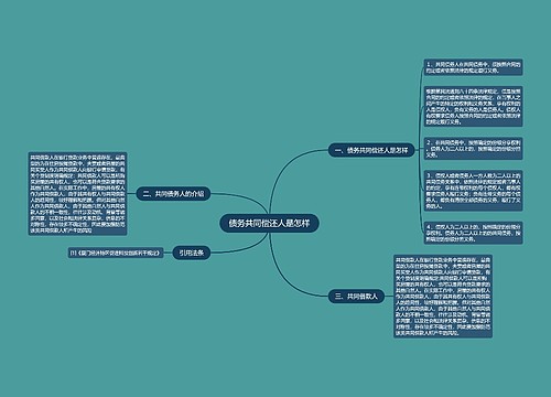 债务共同偿还人是怎样