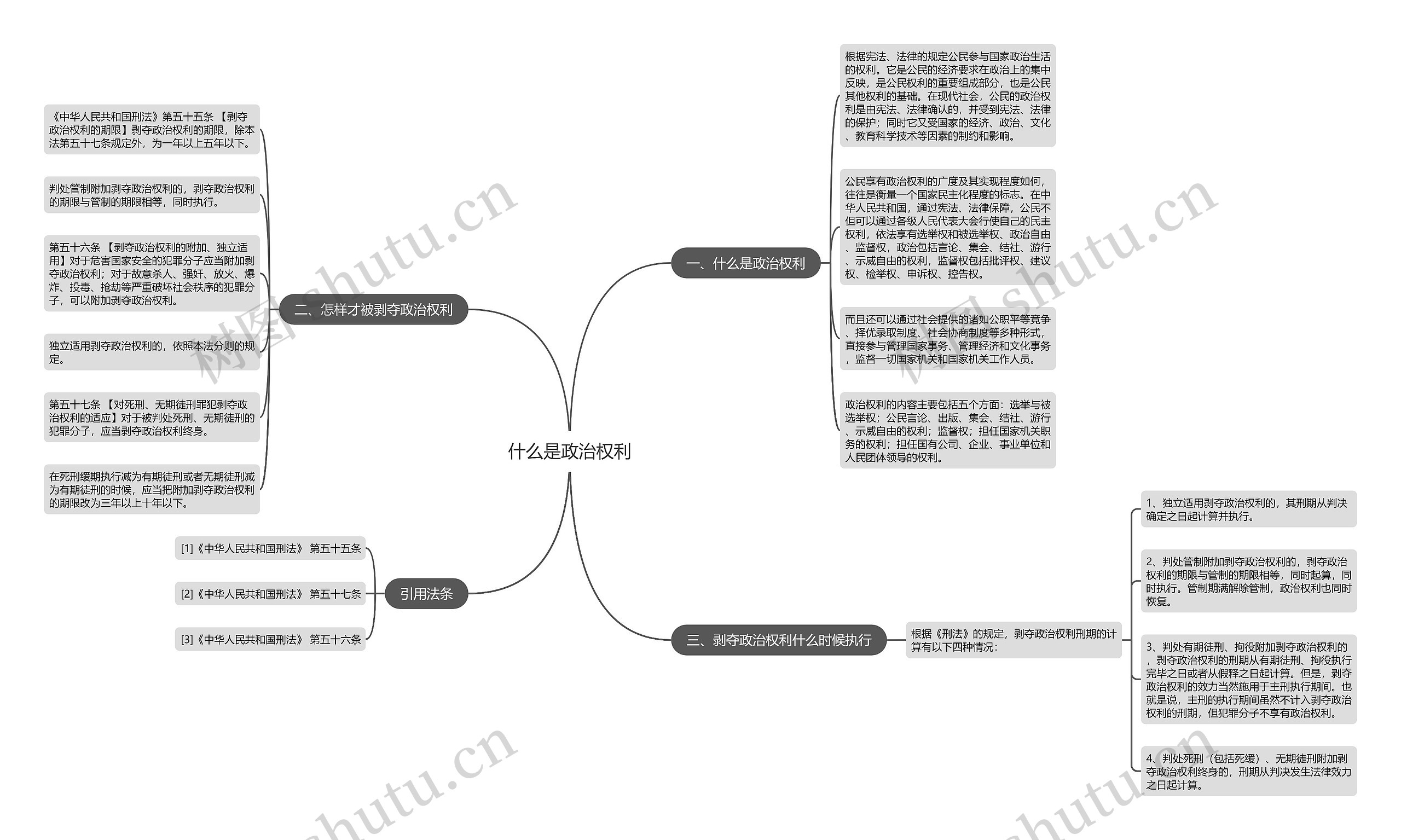 什么是政治权利思维导图