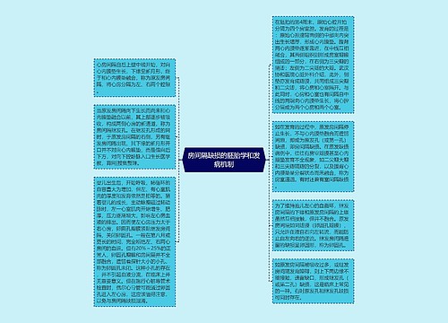 房间隔缺损的胚胎学和发病机制