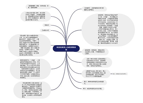 韩某和杨某人身损害赔偿案