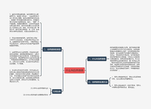 什么叫自然债务