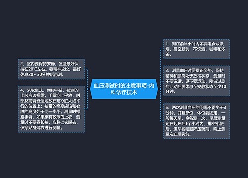 血压测试时的注意事项-内科诊疗技术