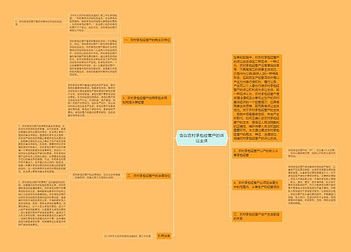 刍议农村承包经营户的诉讼主体