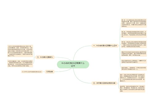 补办临时身份证需要什么证件