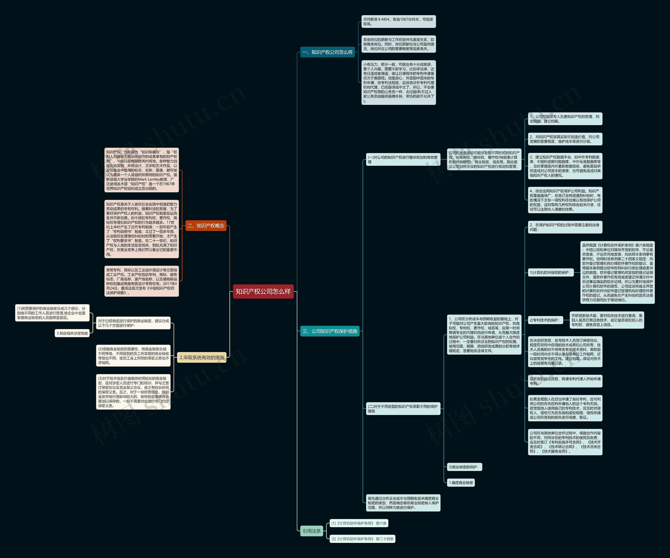 知识产权公司怎么样思维导图
