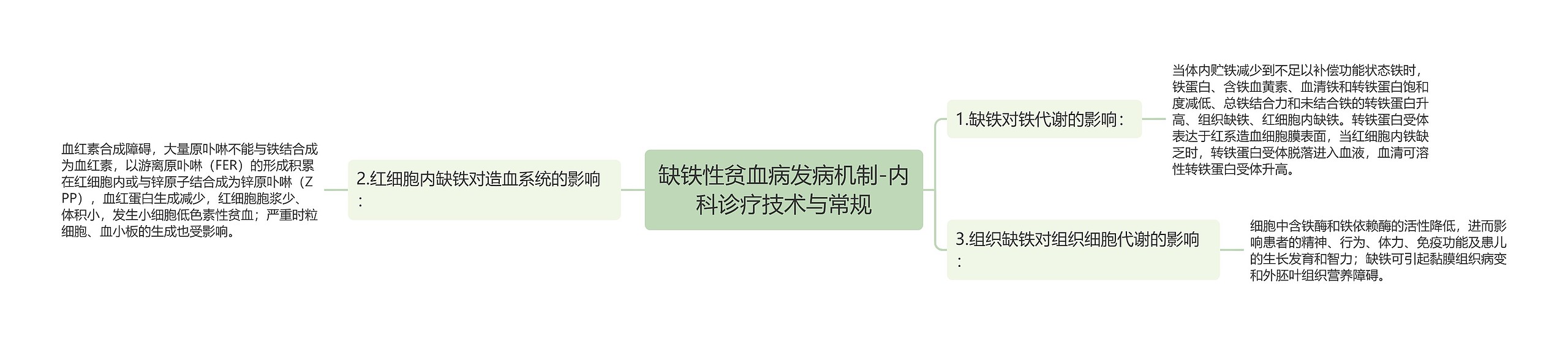 缺铁性贫血病发病机制-内科诊疗技术与常规