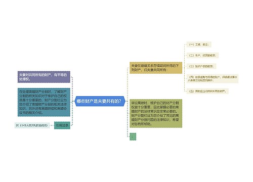 哪些财产是夫妻共有的？