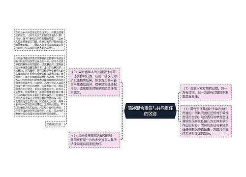 简述混合责任与共同责任的区别