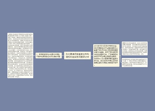 孙大勇律师受邀参加专利侵权判定实务问题研讨会