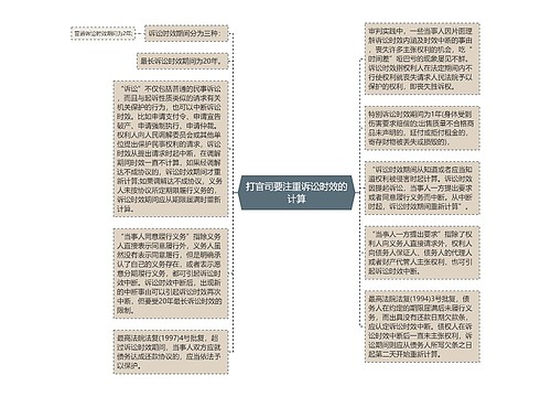 打官司要注重诉讼时效的计算