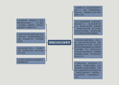 银镜反应的注意事项