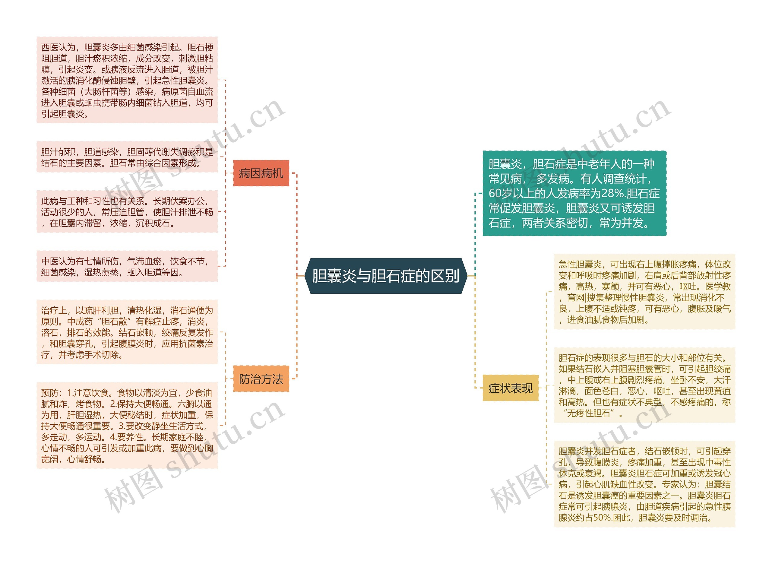 胆囊炎与胆石症的区别