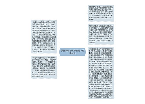供肺采取和保护的四个应用技术
