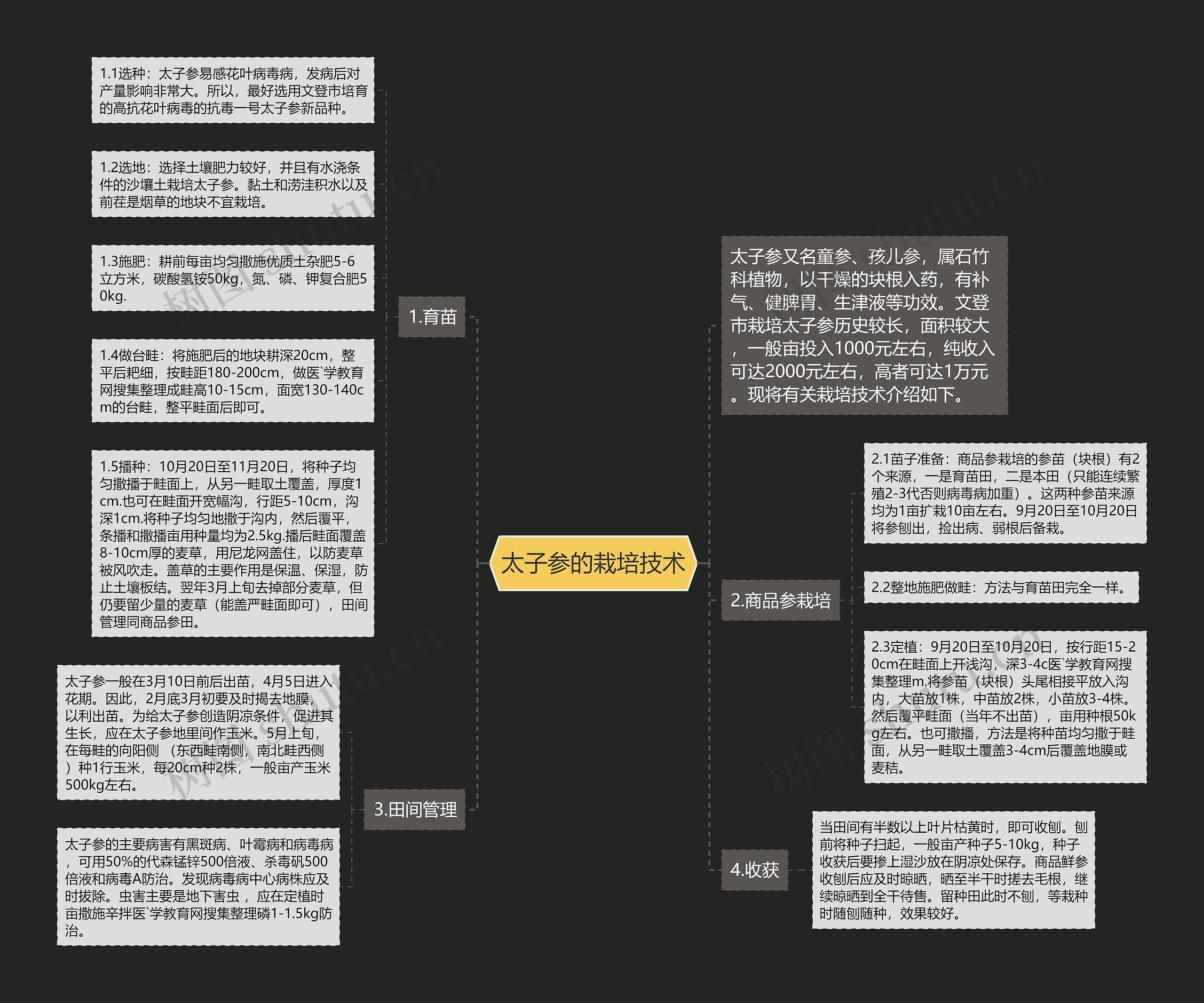 太子参的栽培技术