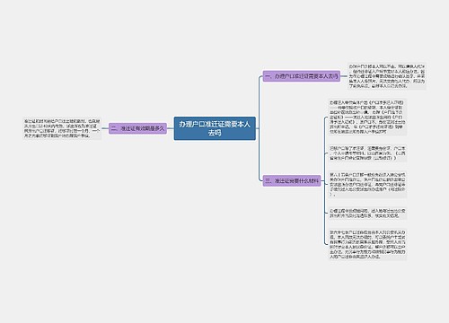 办理户口准迁证需要本人去吗