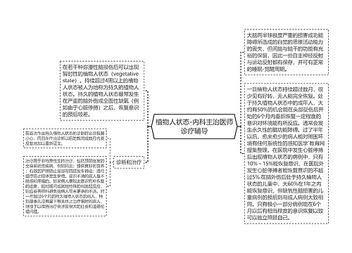 植物人状态-内科主治医师诊疗辅导