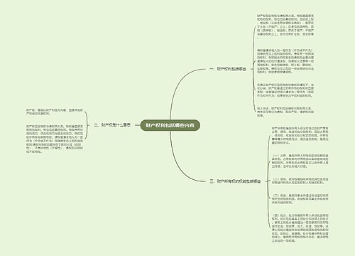 财产权利包括哪些内容