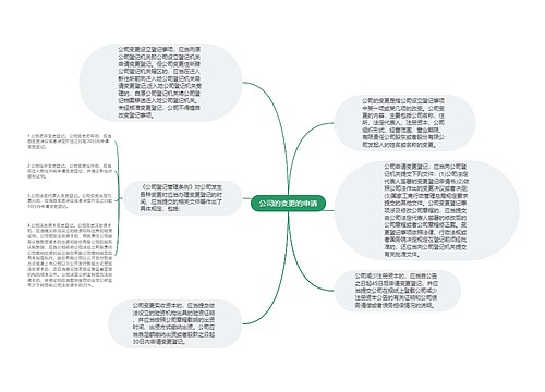 公司的变更的申请