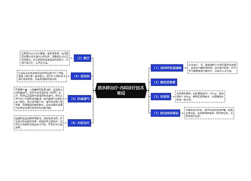 肺水肿治疗-内科诊疗技术常规