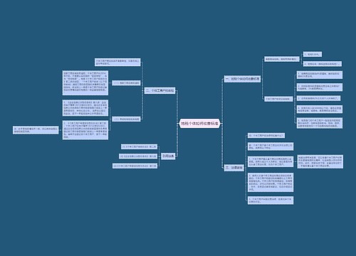 地税个体如何收费标准