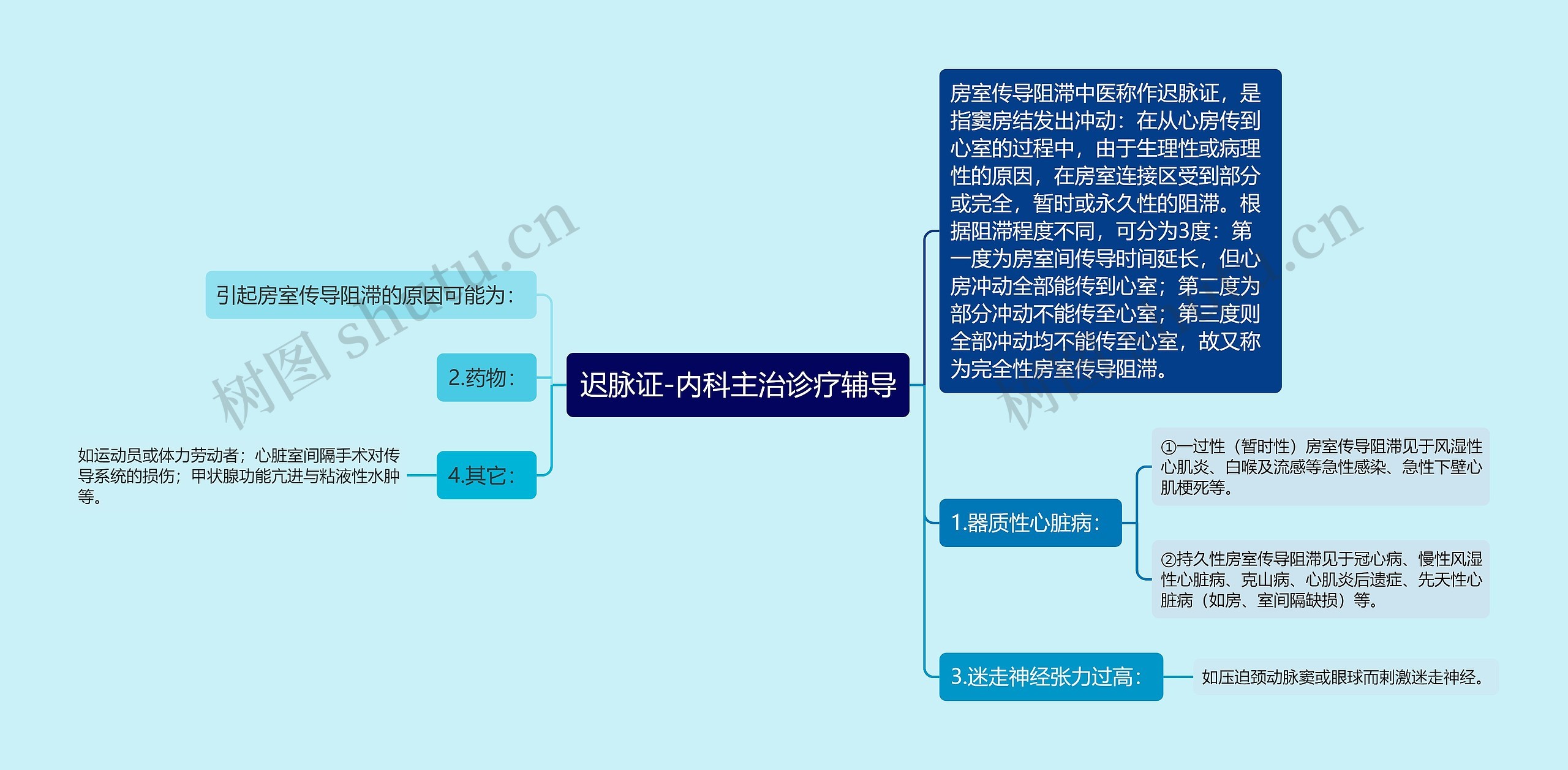 迟脉证-内科主治诊疗辅导思维导图