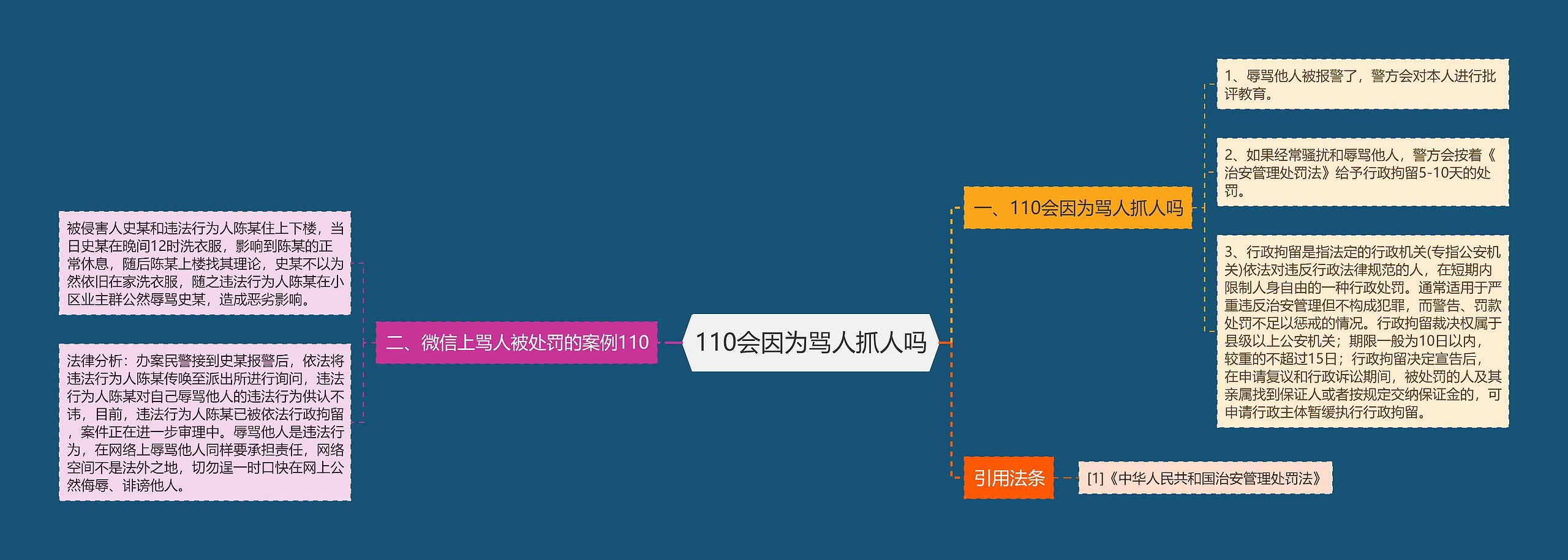 110会因为骂人抓人吗